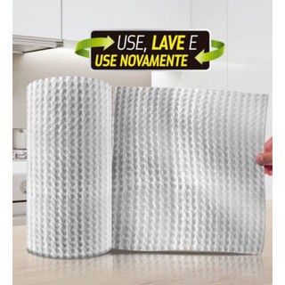 toalha multiuso rolo reutilizável para manicure c/50