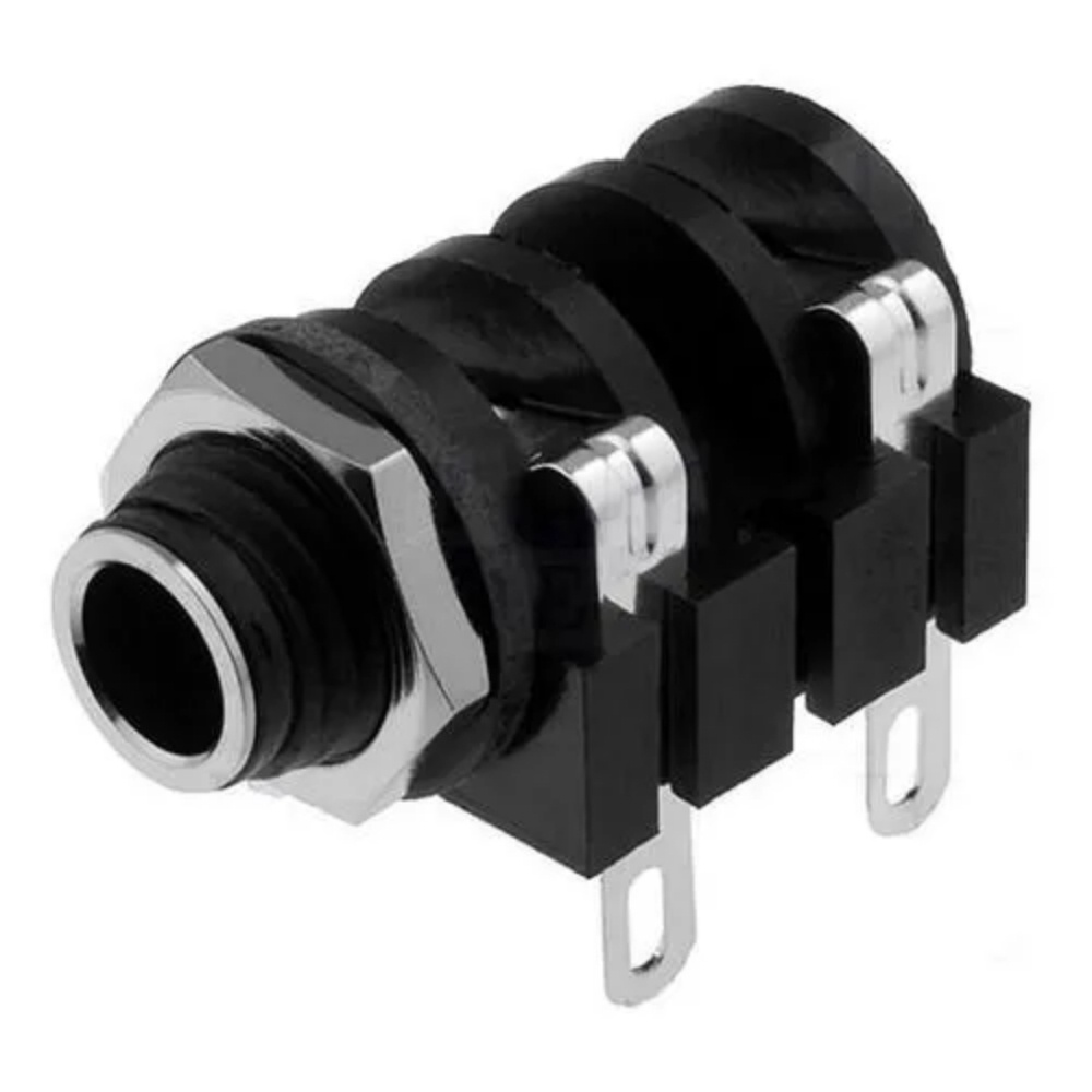 Conector Jack P10 Mono Femea Para Caixa De Som Audio Envio Imediato Audio Plug Alta Qualidade