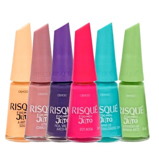 Kit Esmalte Risqué É Do Meu Jeito - 6 Unidades