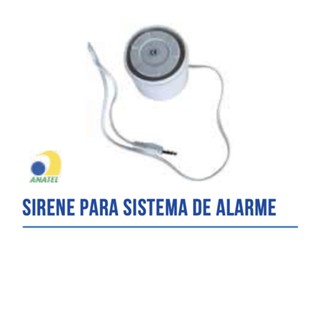 SIRENE AUXILIAR ELETRONICA 5V PARA ALARME AITEK