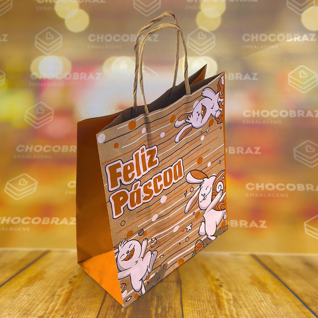 10~40  SACOLA  PASCOA P BUNNY 17,5 X 8,5 X 21,5 - REF:7212 (LC) (PASCOA LC OUTLET)