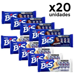Kit 20 Chocolates Bis Ao Leite, Branco, Oreo e Black ESCOLHA O SABOR - Lacta