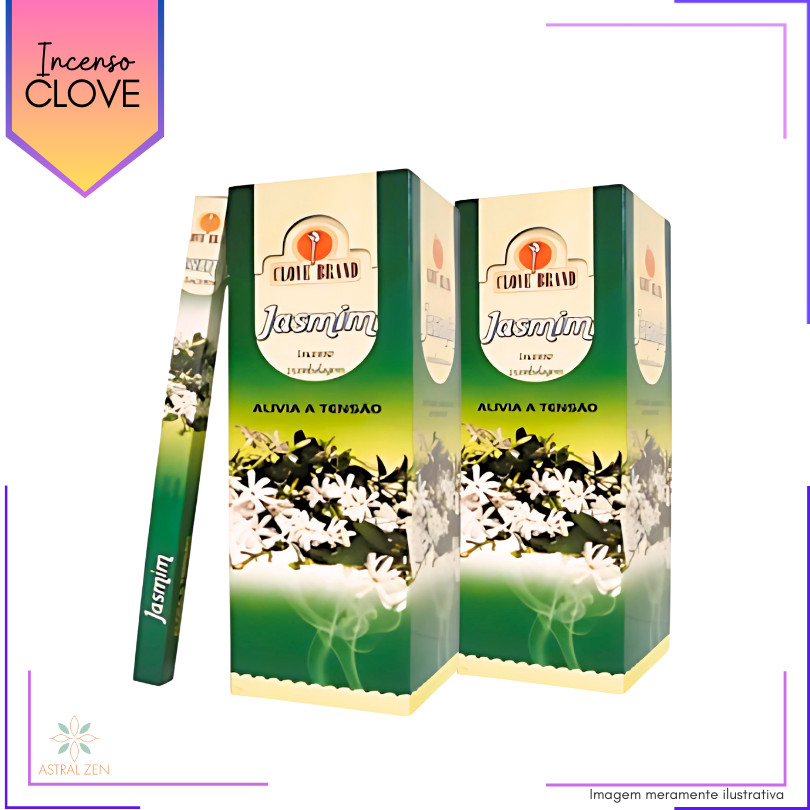 Incenso Clove Brand Jasmim - Kit com 8 Iguais ou Variados
