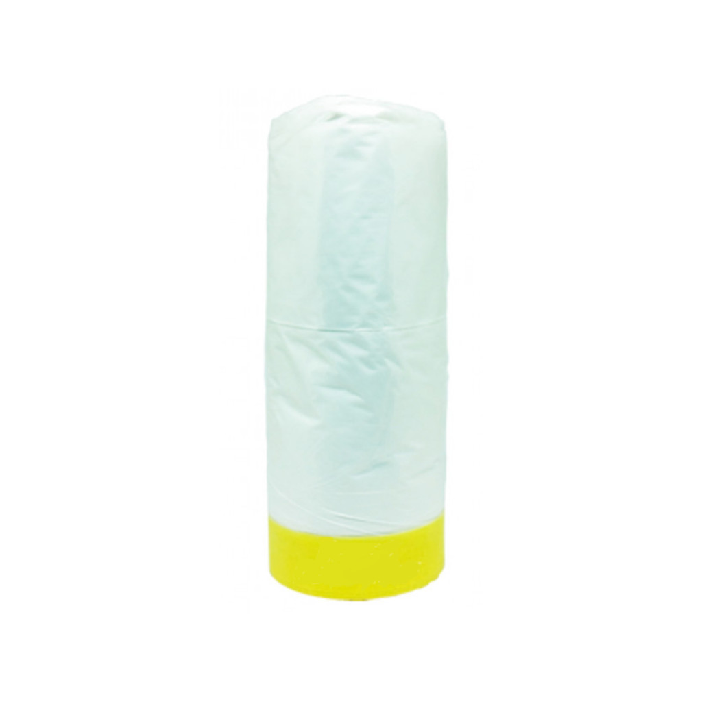 Filme Plástico Com Fita Para Mascaramento 60cx22,5m Roberlo
