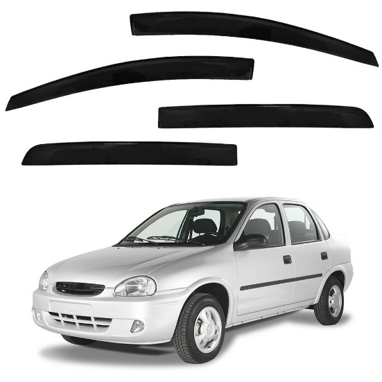 Calha De Chuva Corsa Sedan Hatch 4 Portas 2002 2003 Á 2006
