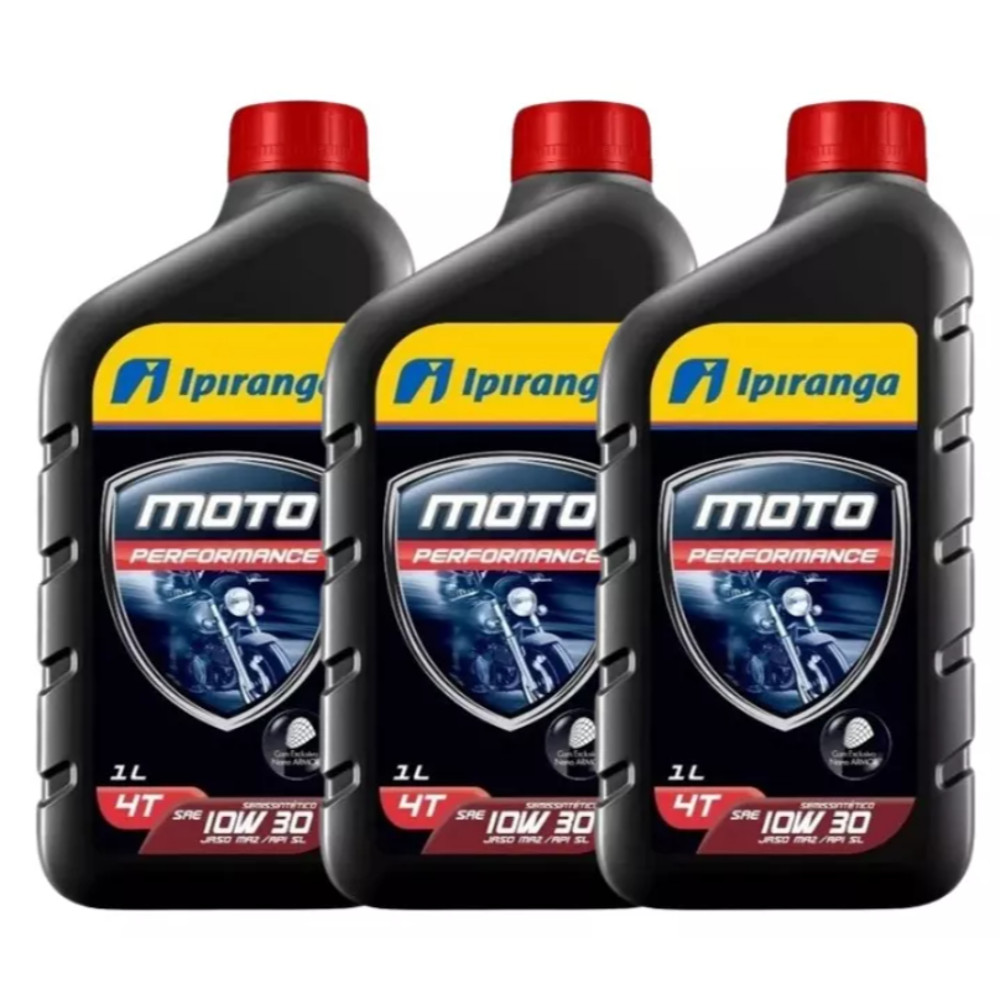KIT 3 OLEO IPIRANGA 4T 10W30 SL SEMI SINTETICO - Motorcycles