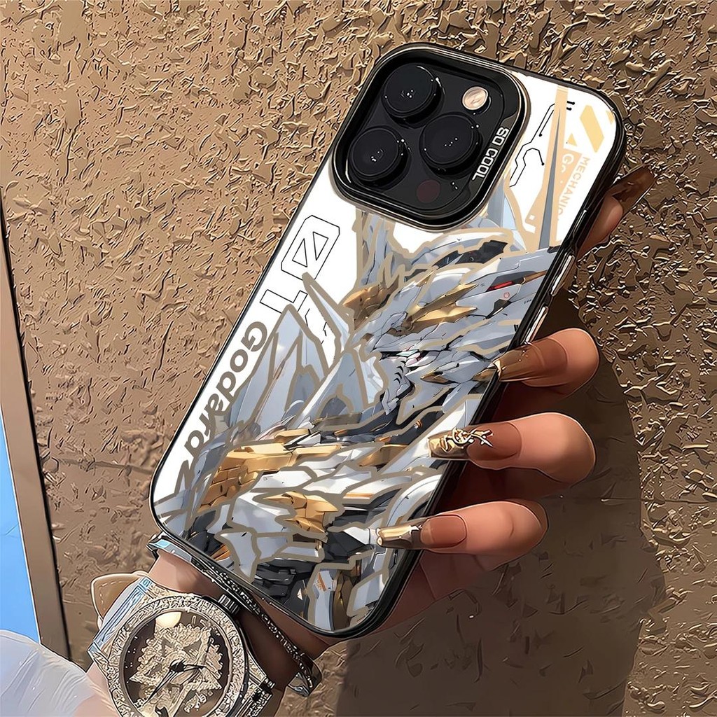 Capinha capa Fosco Anti-impac silicone Platinum Gundam para iPhone 7 8 11 12 13 14 15 16 pro max plus xr XS MAX