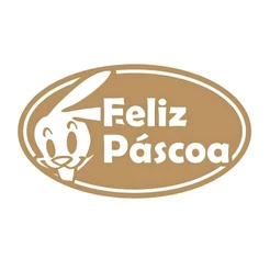Etiqueta Adesiva - Páscoa Ouro - 3cm - 100 unidades - Rizzo