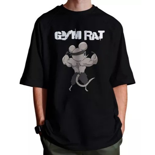 Camiseta Camisa Academia Treino Bodybuild Gym Rat Unissex Top 2025