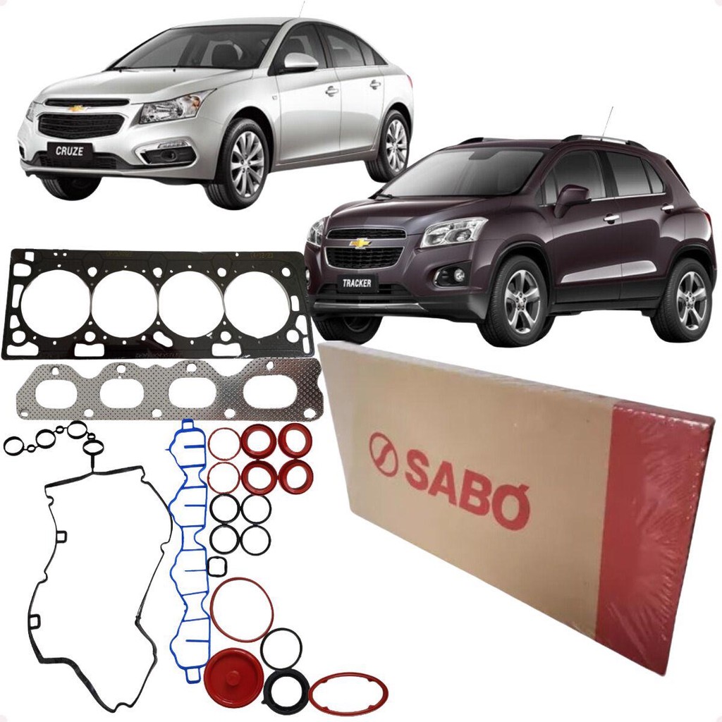 Jogo Junta Superior Cabeçote Sabó Cruze Tracker 1.8 16v Flex Ecotec 2012 2013 2014 2015 2016 em Oferta na Shopee