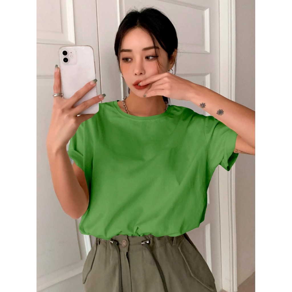 Camiseta Oversized Feminina Moderna Academia Fitness Camisa Gola Redonda Blusa Streetwear Larga