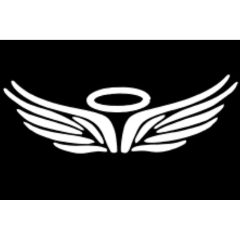 adesivo asas de anjo na cor branca para carro moto e caminhão em Oferta na Shopee