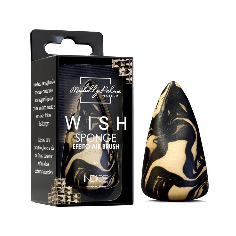 Esponja Wish Efeito Air Brush - Michelly Palma em Oferta na Shopee