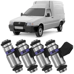 Kit 4 Bico Injetor Fiat Fiorino 1.3 1.5 97 A 2013 Ete