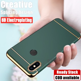 Para Xiaomi Mi Max 3 6.9 Polegadas Projeto De Emenda De Acabamento Fosco Celular Rígido Robusto Com Tampa Traseira De Eletroplaca 6D