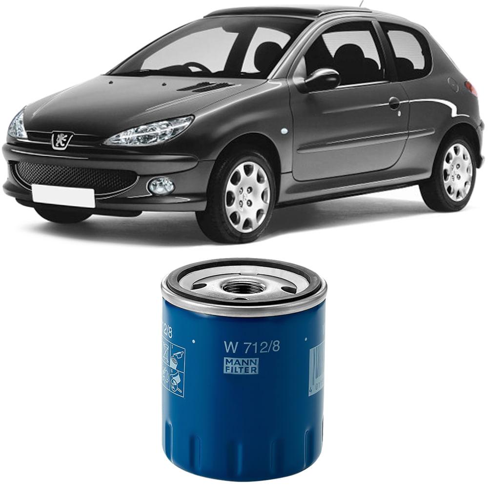 Filtro Óleo Peugeot 206 306 307 93 A 2008 Mann-filter W712/8 em Oferta na Shopee