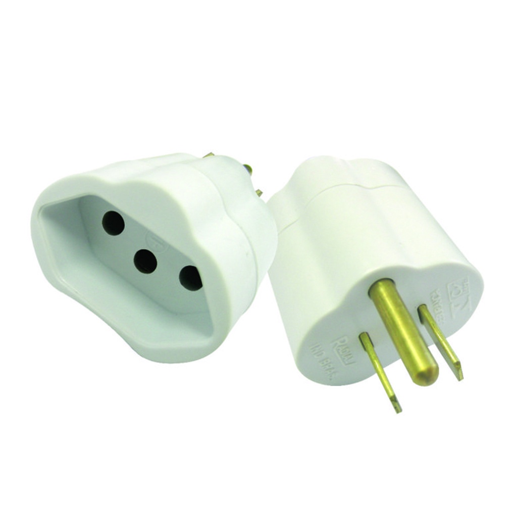 Plugue Adaptador Reverso Branco 15a Maciços Radial 1501.129 em Oferta na Shopee
