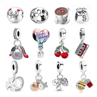 Wililii berloque Nova Prata 925 Encanta Lovely Pig Pendant Para Pulseira Acessórios