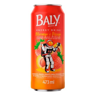 Energético Baly Morango e Pêssego das Galáxias 473ml
