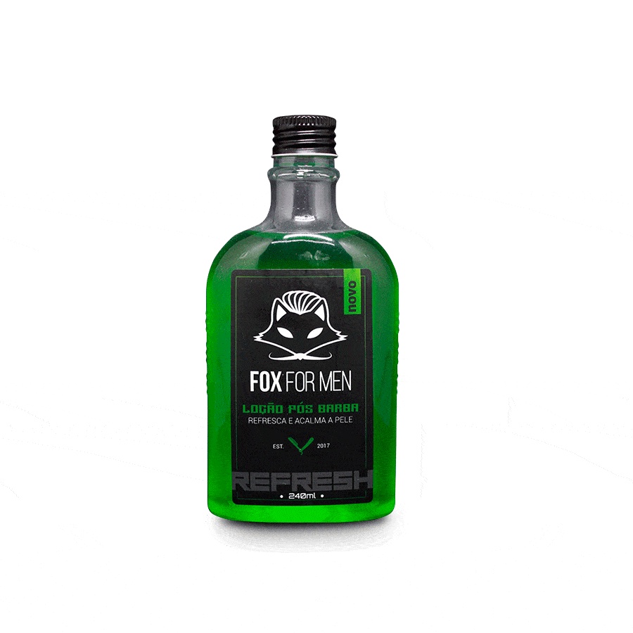 LOCAO POS BARBA 240g - FOX FOR MEN (VERDE)