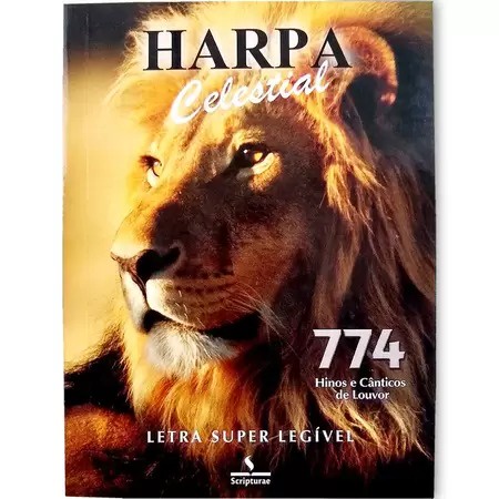 Harpa Celestial | Letra Hipergigante | Brochura | 774 Hinos | Leão