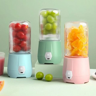 Misturador Mini Liquidificador Portatil De Suco E Vitamina Elétrico 6 Lâminas 420ML Cabo Usb OS-F6055