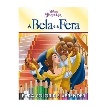Livro A Bela E A Fera Disney - 5 Em 1 (Novo, Lacrado)