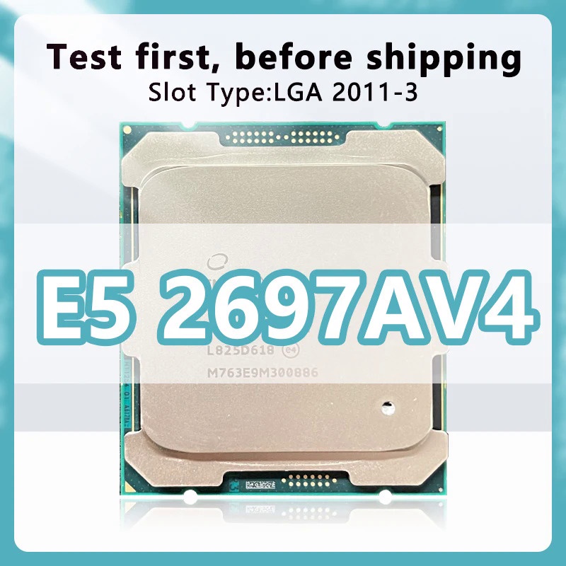 Xeon E5 2697AV4 Versão Oficial CPU 14 nm 16 Núcleos 32 Threads 2.6 Ghz 40 Mb 145 W Processador LGA2011-3 Para X99