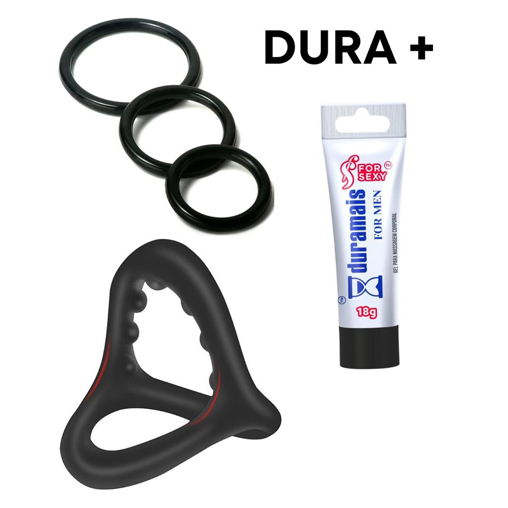 Kit Anel Peniano + Gel Duramais Retarda Ejaculacao em Oferta na Shopee