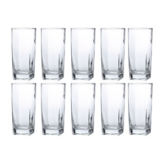Copo de Vidro 320ml Transparente Texas Agua Suco 10Un