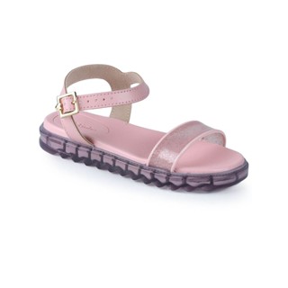 Sandália Flatform Infantil Molekinha Translúcida Rosa