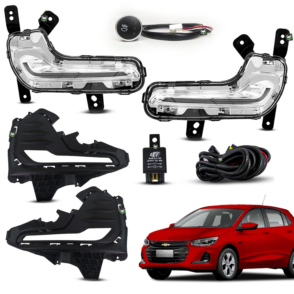 Kit Farol Auxiliar de Milha Onix 2020 2021 2022 2023 em Oferta na Shopee
