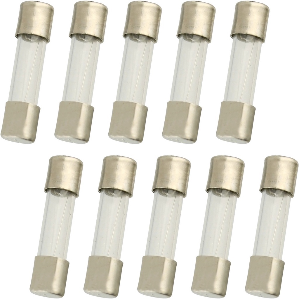Kit 10 Peças - Fusivel de Vidro 3A 250V Pequeno 5x20 (5766) 20AG