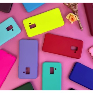 Capa Capinha Case A6/A7/A8 (2018) Samsung Galaxy Silicone Aveludado Proteção de Câmera