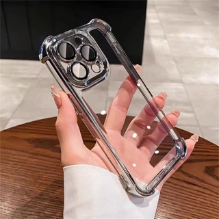 Estojo Transparente Para Telefone Apple Com Capô De Motor À Prova De Choque E Design Anti-Queda iPhone 15 14 13 12 11 Pro Max