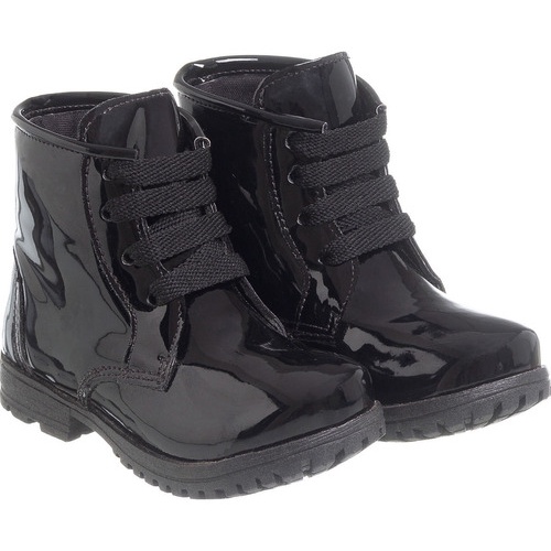 Kit Coturno Bota Infantil Feminino Menina Casual Cano Curto