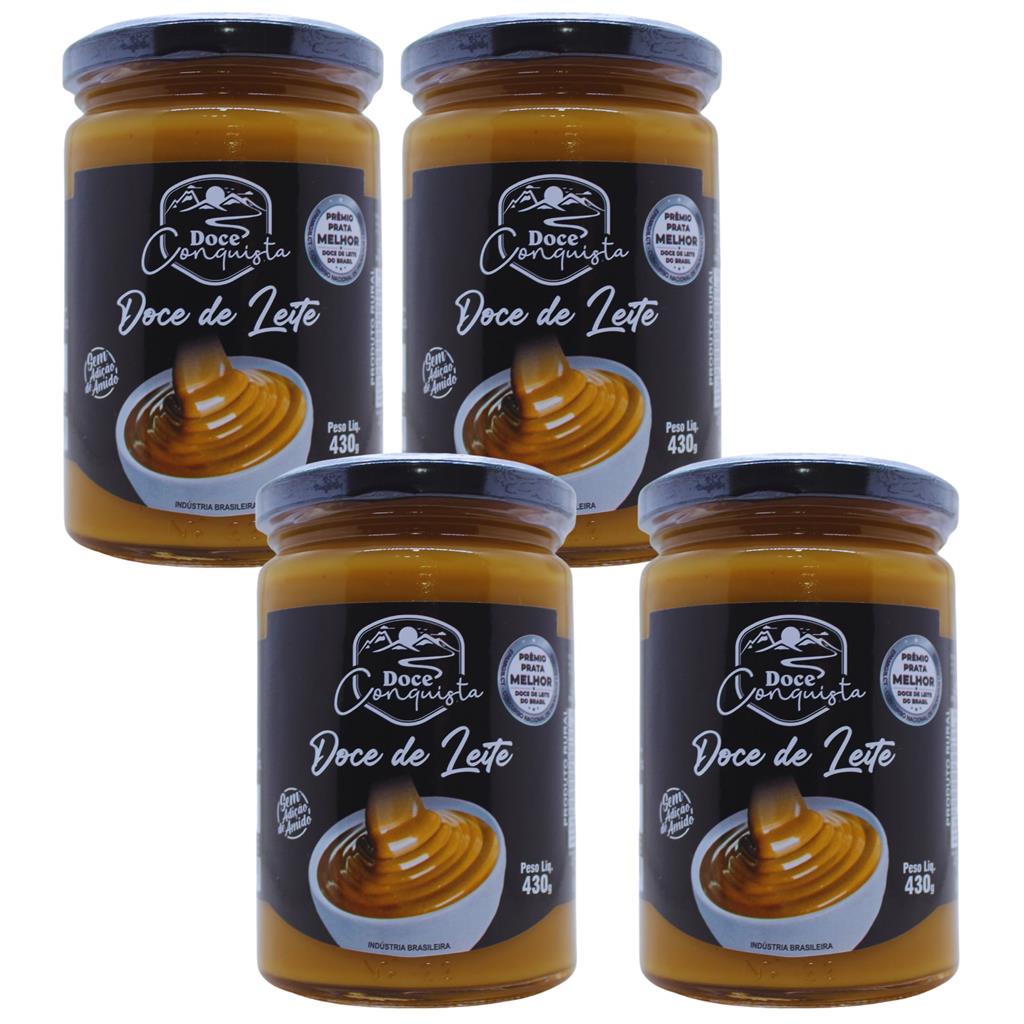 DOCE DE LEITE PURO 430G TRADICIONAL DOCE CONQUISTA KIT 4 UND