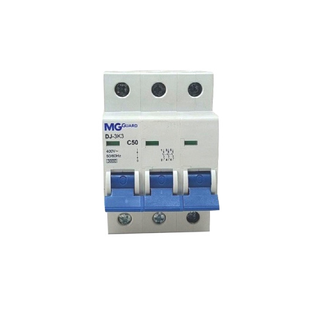 Disjuntor Din Trifásico 50A / 32A / 20A 3KA C50 Curva C Margirius