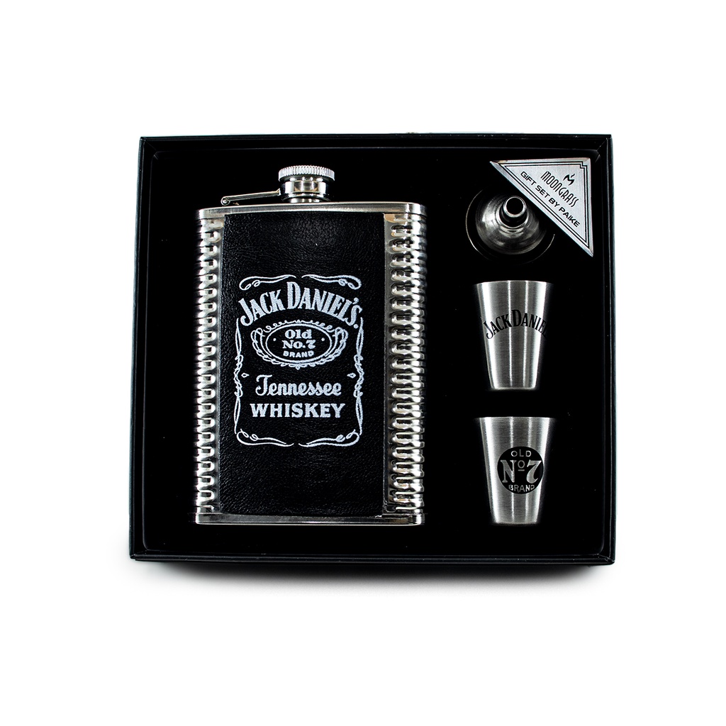 Cantil De Aço Inox Couro Bolso Bebida Whisky Garrafa Com 2 Mini Copos Funil Frasco Portátil Para jaqueta 250ml 14x9cm