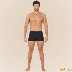 Sunga Boxer Masculina Basica Acqua Rio Moda Praia Adulto Com Forro e Com Cordao de Regulagem