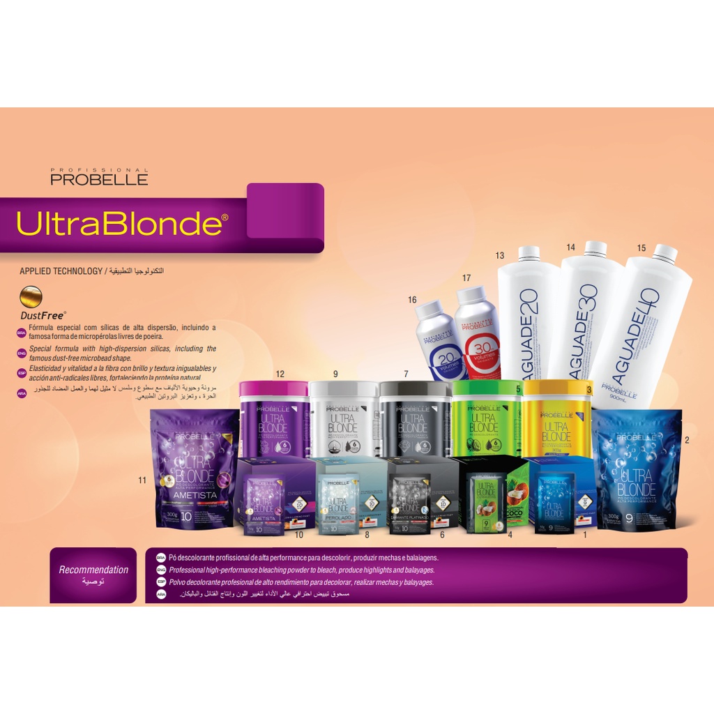 Pó Descolorante Platinado Stand Pouch - 300G. Probelle (PLATINADO) · foto 2