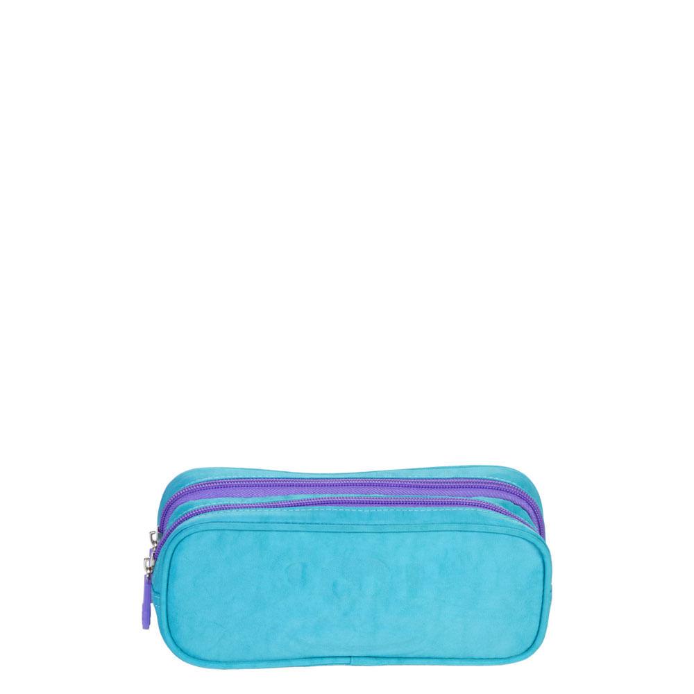 Estojo 2 Compartimentos Paul Frank T03 - Verde Lagoa em Oferta na Shopee