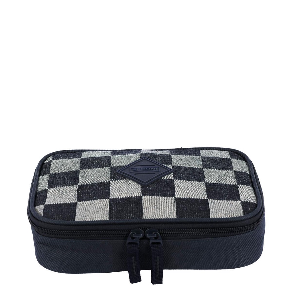 Estojo Especial Jeans - Xadrez Azul em Oferta na Shopee