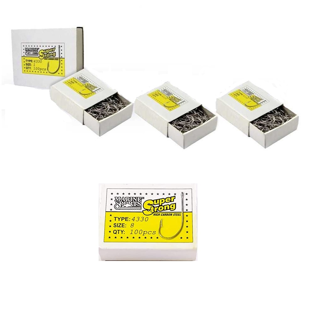 Kit Anzol Marine Sports Super Strong 4330 1 Ao 8 - 500 Peças em Oferta na Shopee