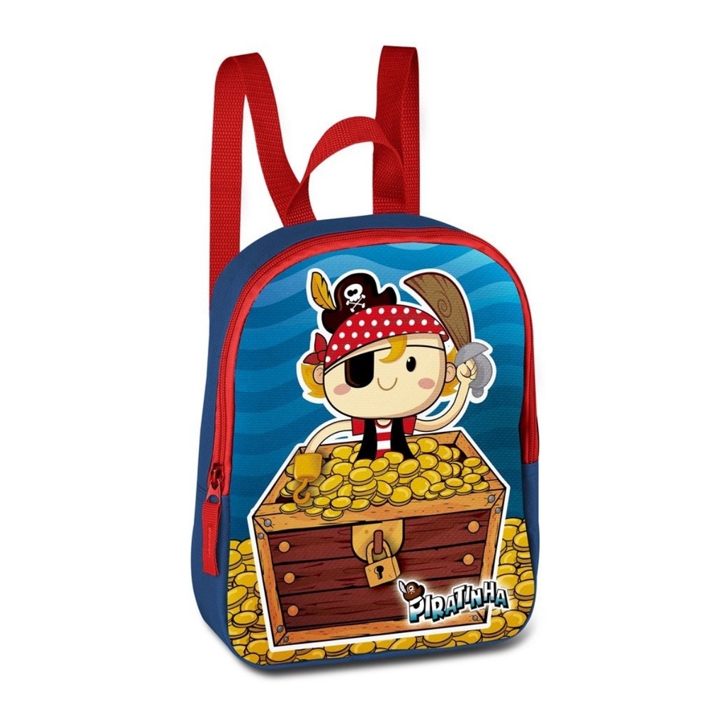 Mini Mochila Escolar Infantil Piratinha Clio Style