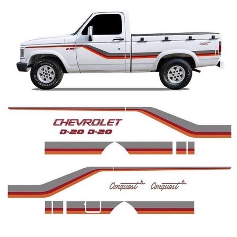 Faixa Decorativa D20 95 Conquest Cabine Simples Decal Line