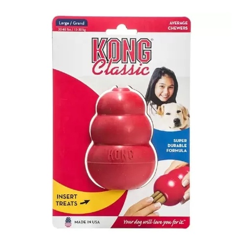 Brinquedo Mordedor com Dispenser para Petisco Vermelho Kong Classic: Onde Comprar | BuscaProdutos