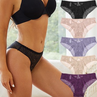 Calcinha De Algodão Renda Para Mulheres Desenho De Cinto Sexy Roupa Íntima Respirável Lingerie De Cor Sólida