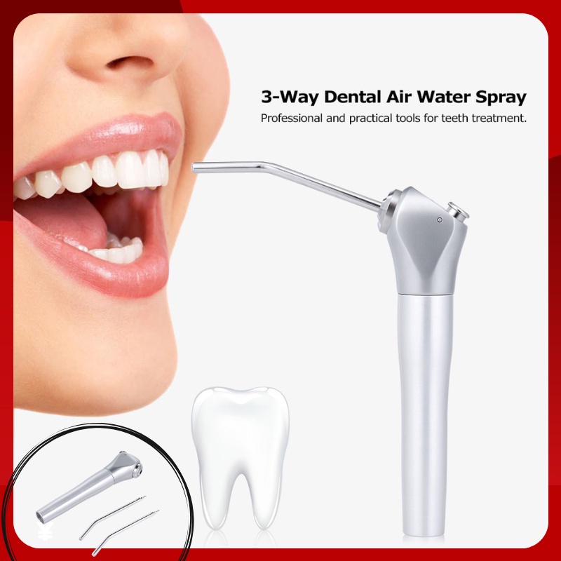 3 brincos com 2 seringas/equipamentos dentários/água/ar em Oferta na Shopee