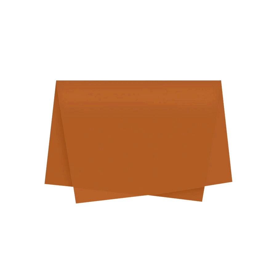 Papel de Seda - 50x70 - Laranja Queimado - 10 unidades - Rizzo